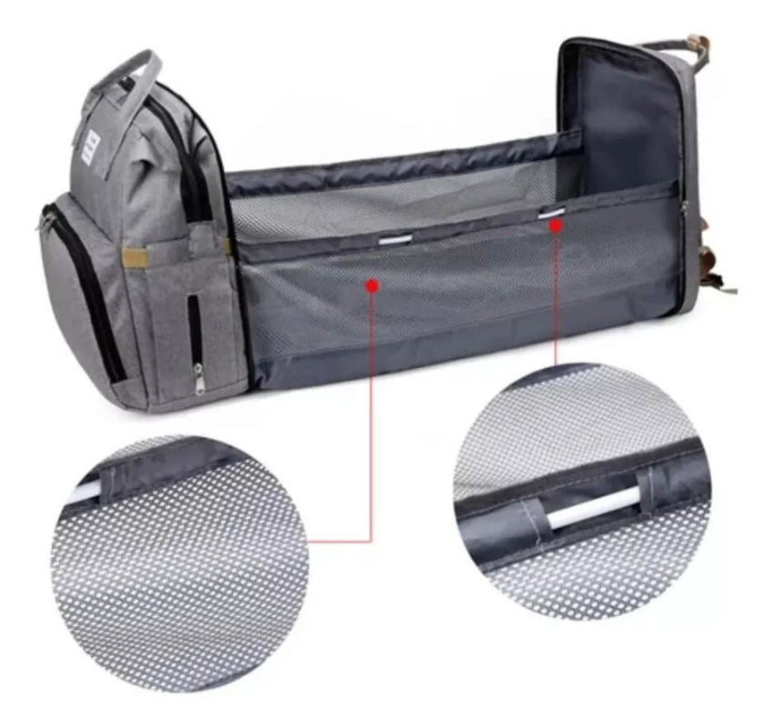 BabyGo | Mochila pañalera impermeable 3 en 1